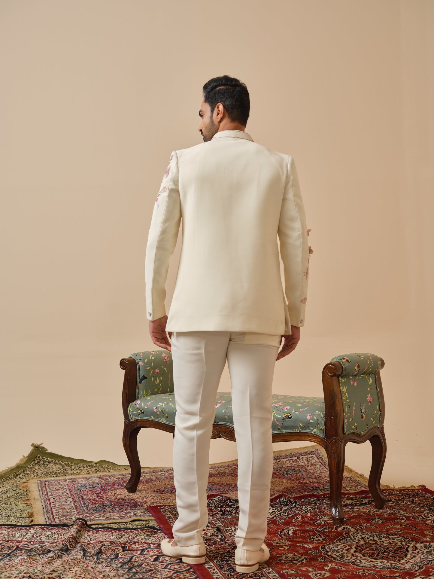 Premium Open Jodhpuri with Butterfly Embroidery