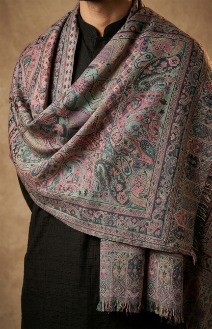 Multicolour Pashmina Jacquard Dupatta