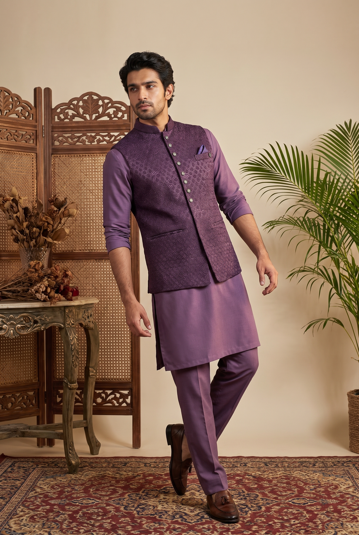 Heritage Jacquard Satin Bandi Jacket