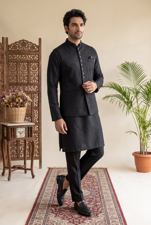 Heritage Jacquard Satin Bandi Jacket