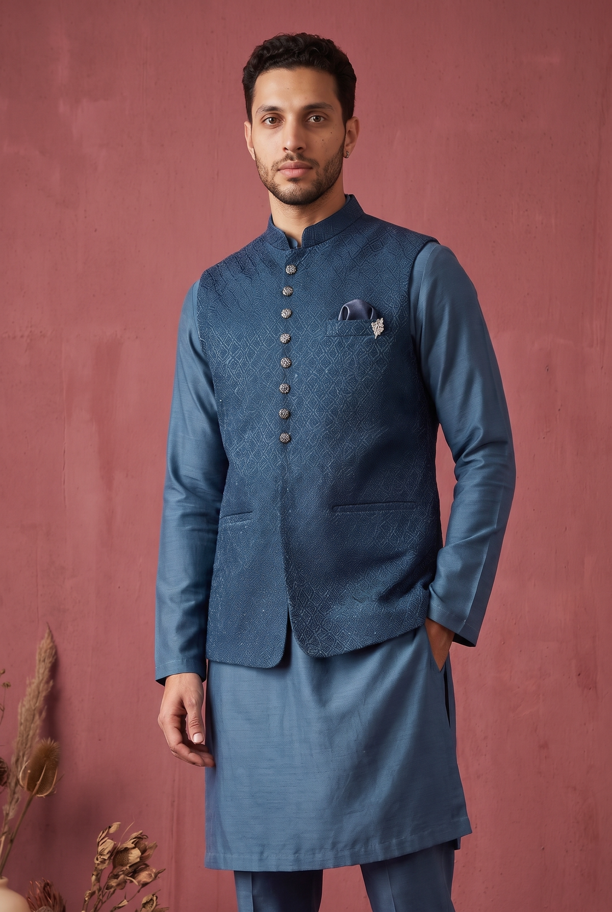 Heritage Jacquard Satin Bandi Jacket