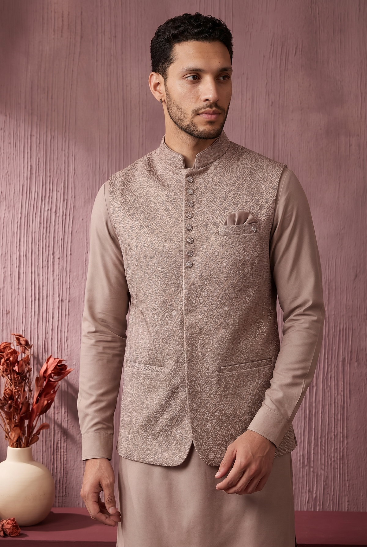 Heritage Jacquard Satin Bandi Jacket
