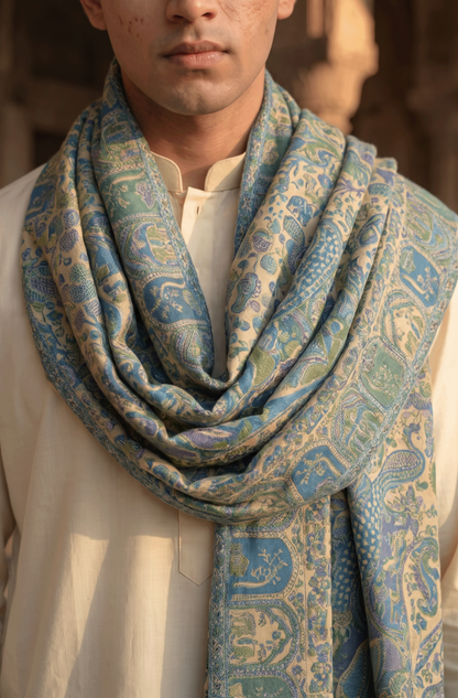 Multicolour Pashmina Jacquard Dupatta