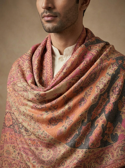 Multicolour Pashmina Jacquard Dupatta