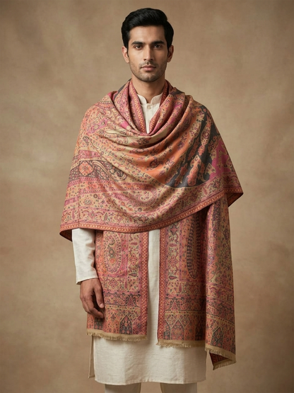 Multicolour Pashmina Jacquard Dupatta