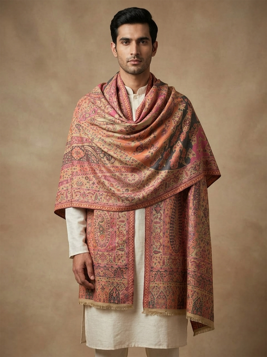 Multicolour Pashmina Jacquard Dupatta
