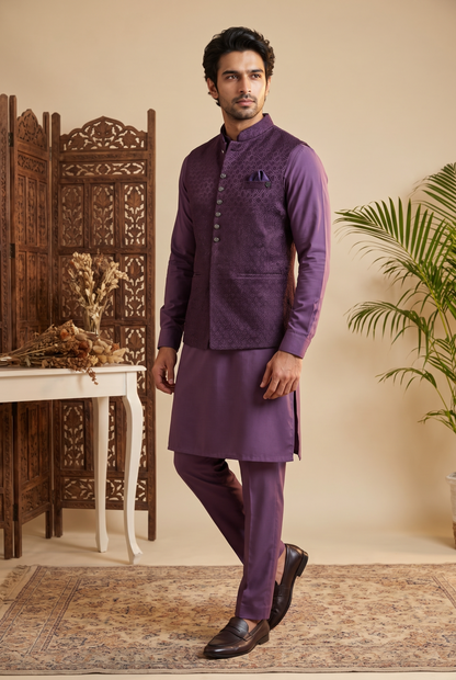 Heritage Jacquard Satin Bandi Jacket