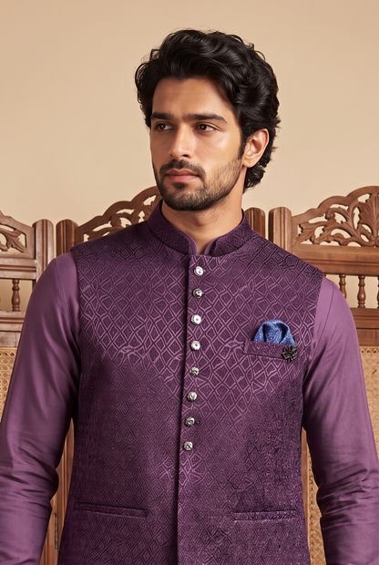 Heritage Jacquard Satin Bandi Jacket