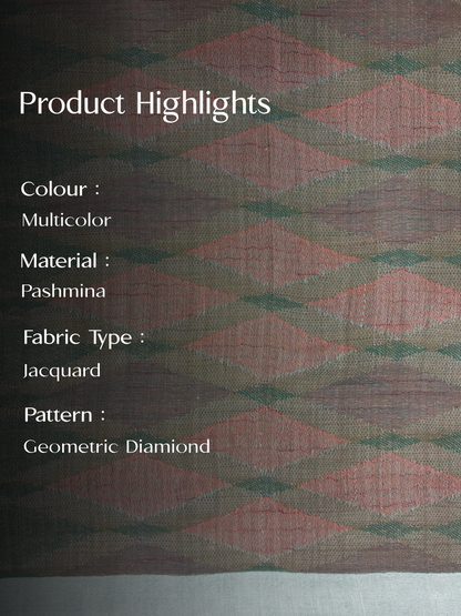 Multicolour Pashmina Jacquard Dupatta