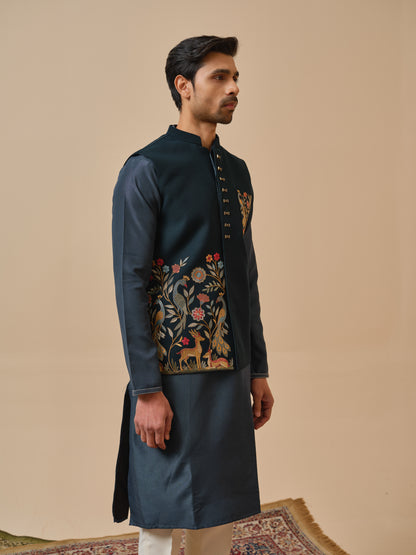 Modi Jacket with Royal Deer Embroidery