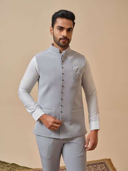 Japanese Lachhka Modi Jacket with Hotfix Flowers