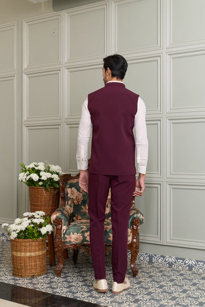 Japanese Lachhka Modi Jacket with Hotfix Butta Motif