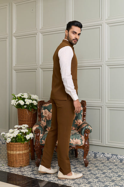 Japanese Lachhka Modi Jacket with Hotfix Butta Motif