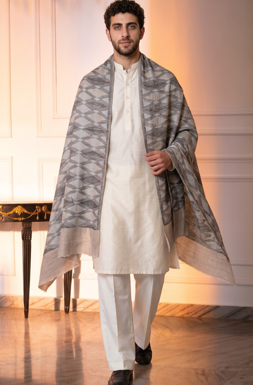 Multicolour Pashmina Jacquard Dupatta