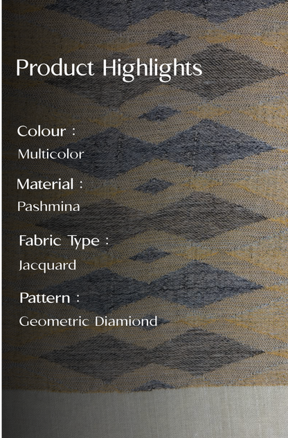Multicolour Pashmina Jacquard Dupatta