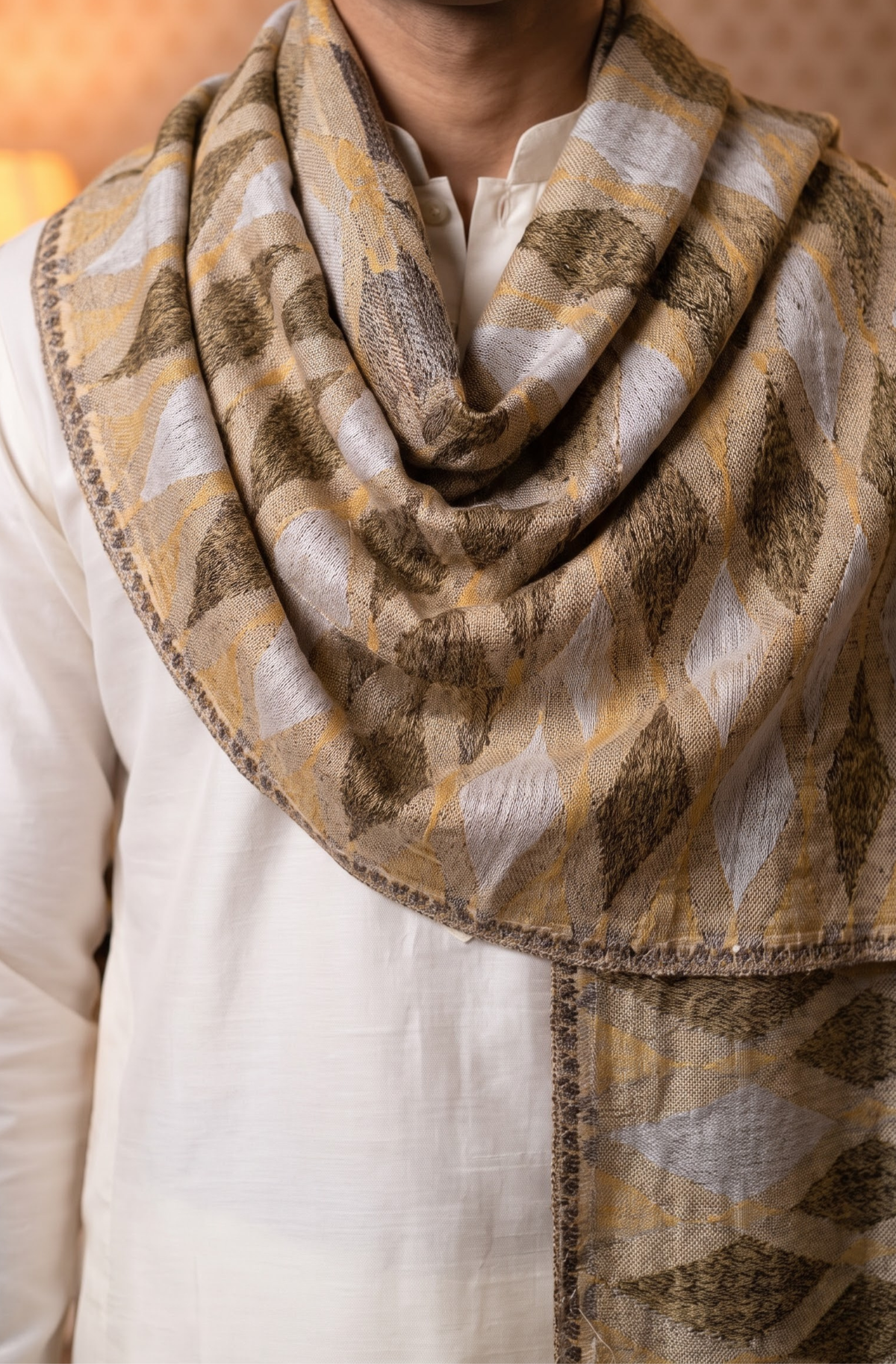 Multicolour Pashmina Jacquard Dupatta