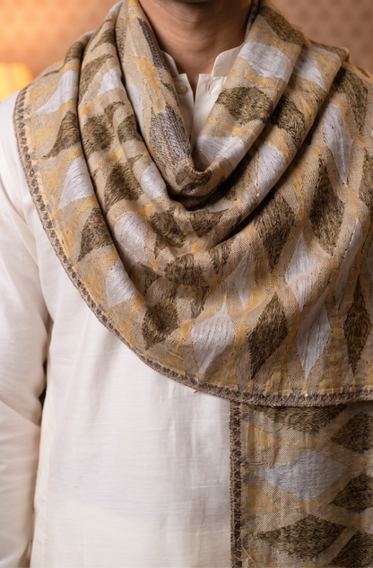 Multicolour Pashmina Jacquard Dupatta