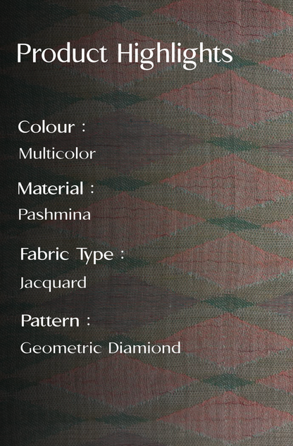 Multicolour Pashmina Jacquard Dupatta