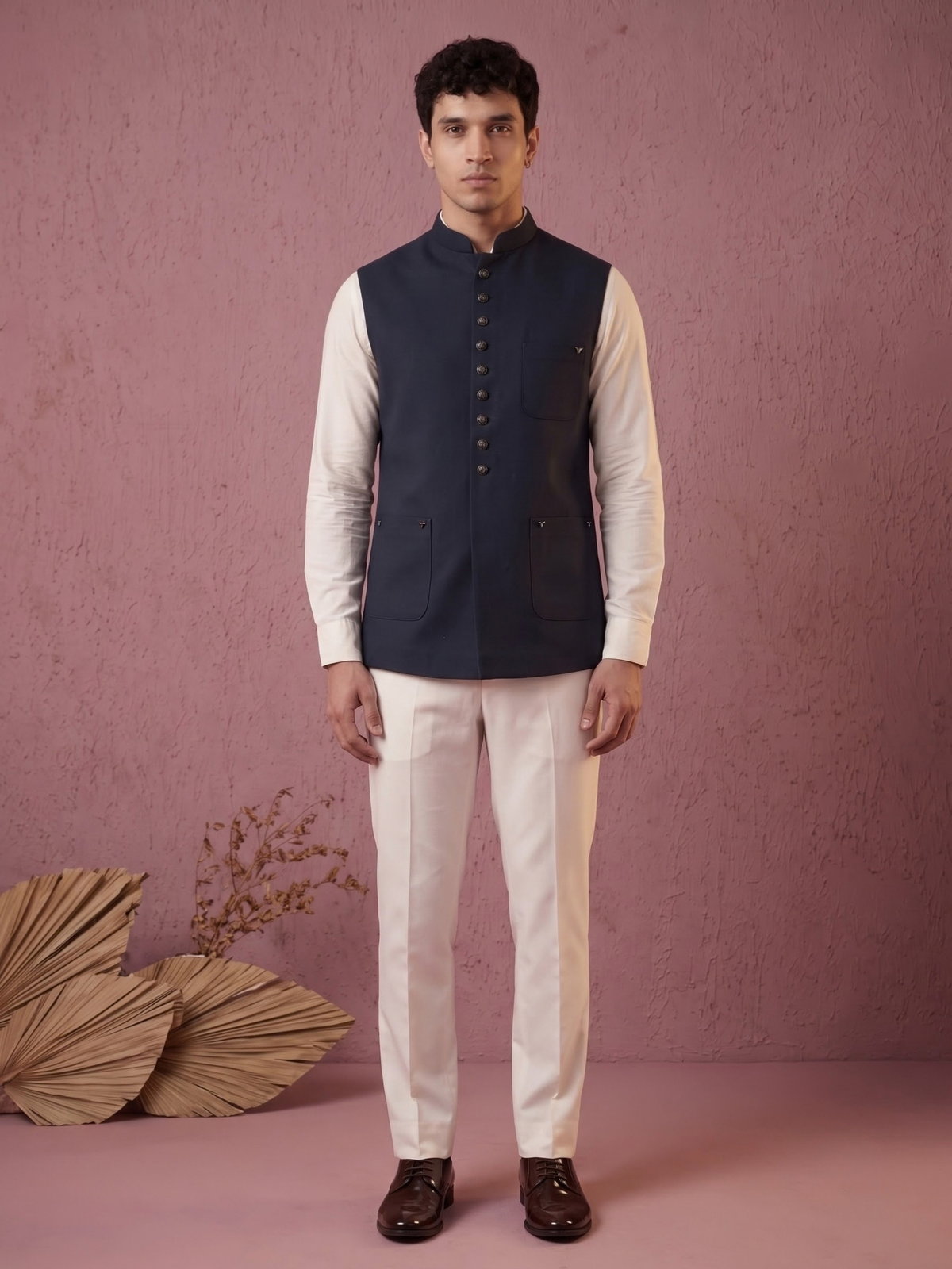 Fine-Finish Suiting Bandi Jacket