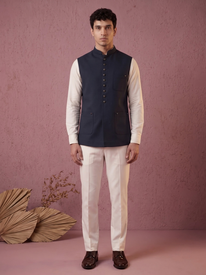 Fine-Finish Suiting Bandi Jacket
