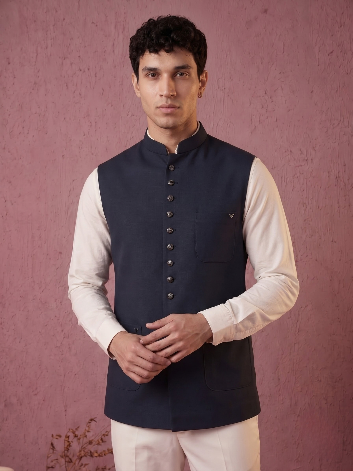 Fine-Finish Suiting Bandi Jacket