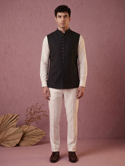 Fine-Finish Suiting Bandi Jacket