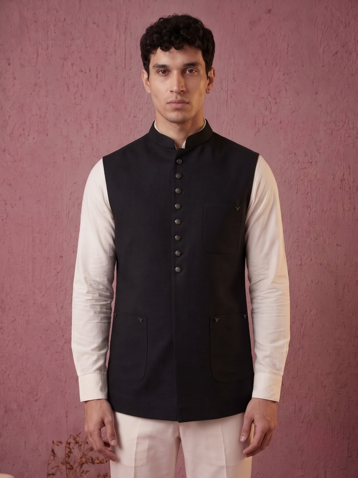 Fine-Finish Suiting Bandi Jacket