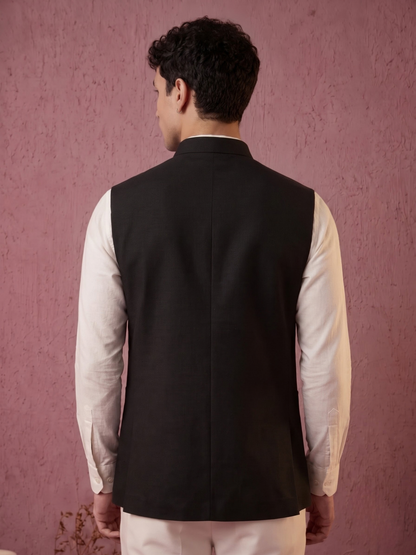 Fine-Finish Suiting Bandi Jacket
