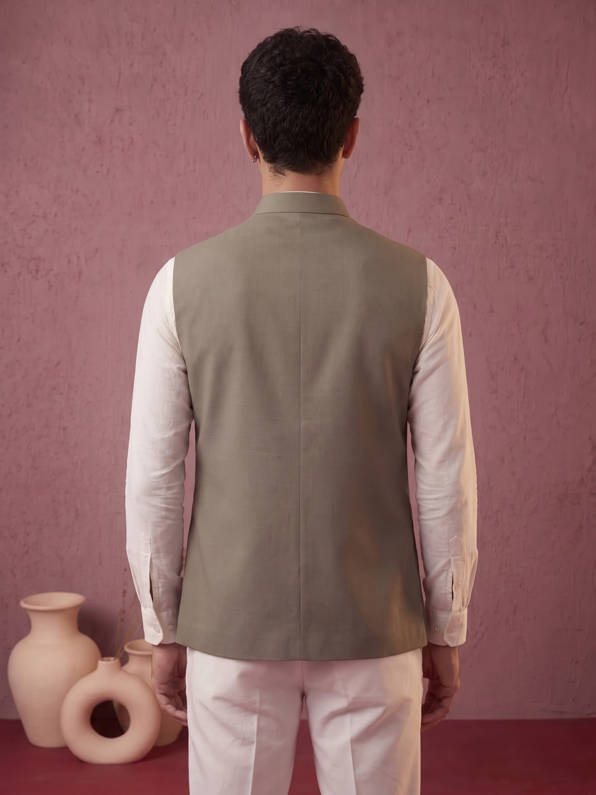Fine-Finish Suiting Bandi Jacket