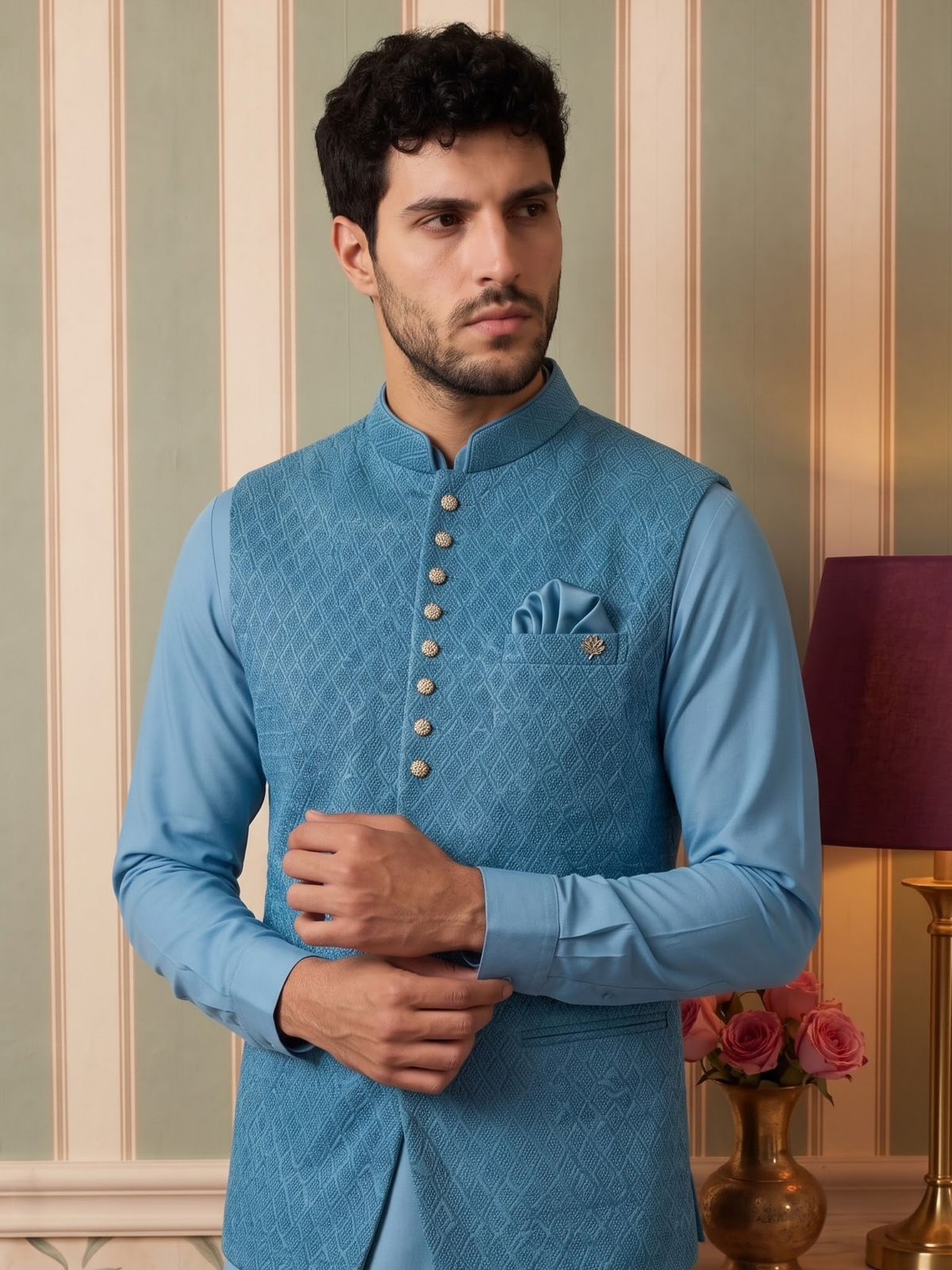 Heritage Jacquard Satin Bandi Jacket