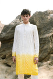 ombre yellow Kurta Set