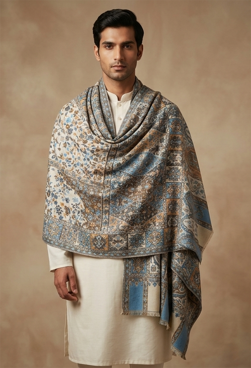 Multicolour Pashmina Jacquard Dupatta