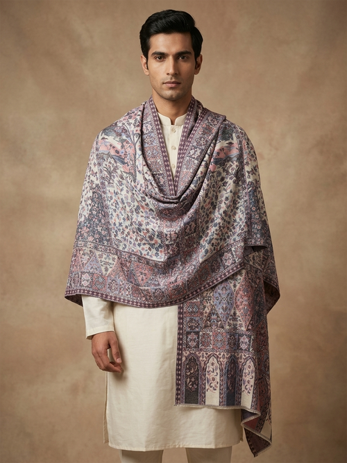 Multicolour Pashmina Jacquard Dupatta