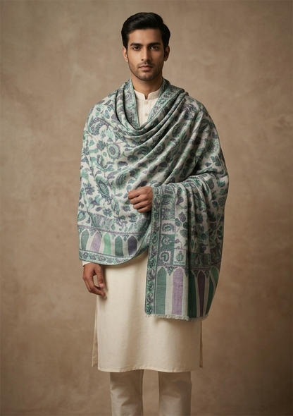 Multicolour Pashmina Jacquard Dupatta