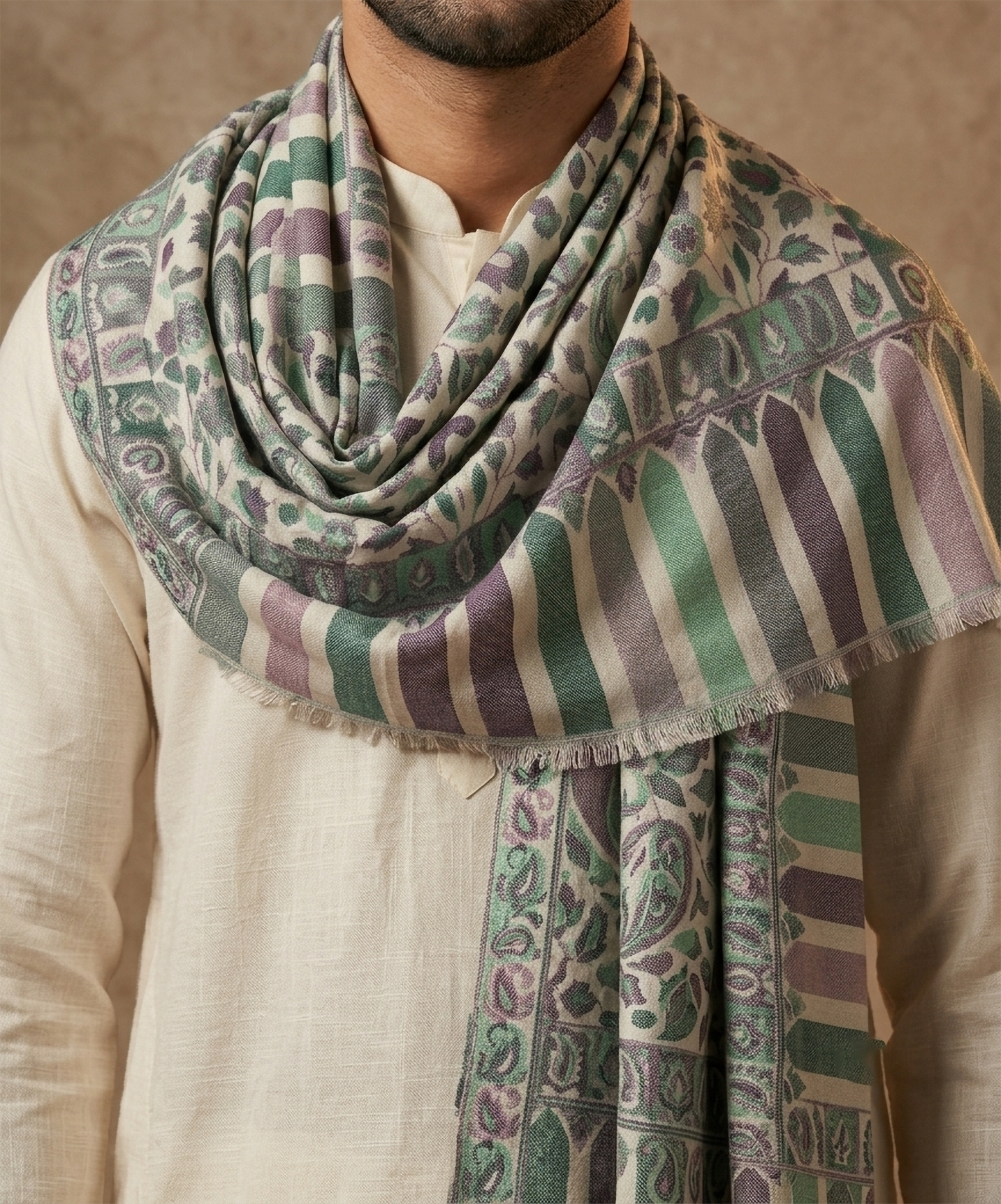 Multicolour Pashmina Jacquard Dupatta