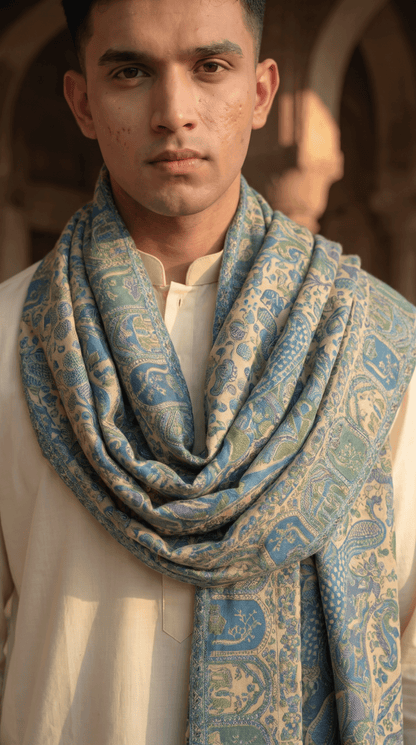 Multicolour Pashmina Jacquard Dupatta