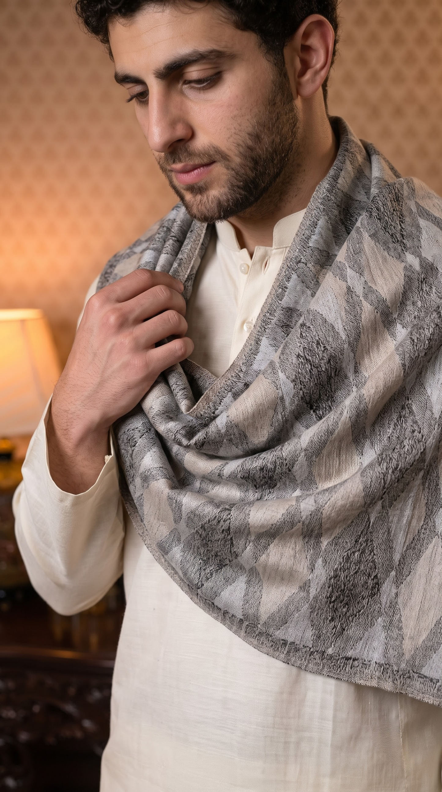 Multicolour Pashmina Jacquard Dupatta