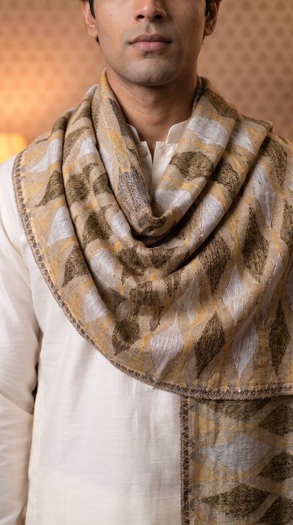 Multicolour Pashmina Jacquard Dupatta