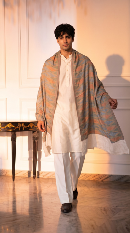 Multicolour Pashmina Jacquard Dupatta