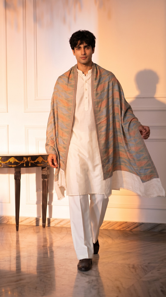 Multicolour Pashmina Jacquard Dupatta