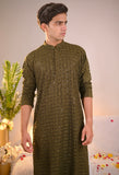 Mehandi Rayon Kurta Set