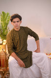 Mehandi Rayon Kurta Set