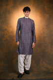 Grey Silk Kurta Set