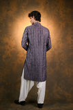 Grey Silk Kurta Set