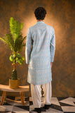 Light Blue Cotton Kurta Set