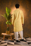 Yellow Cotton Kurta Set