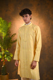 Yellow Cotton Kurta Set