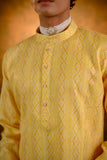 Yellow Cotton Kurta Set