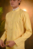 Yellow Cotton Kurta Set