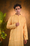 Yellow Silk Kurta Set